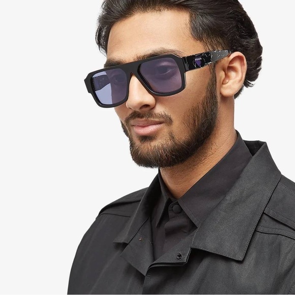 Prada Sunglasses PR22YS in Black/Violet Mirror - Picture 8 of 8